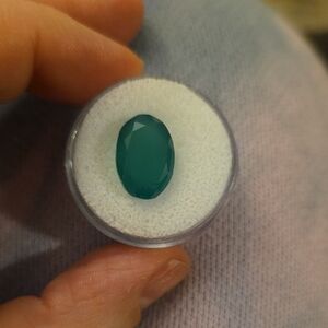 Approximatley 5.9ct Green Jade Loose Gemstone